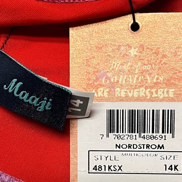 NEW Girl's Maaji Ruffle Bikini Top size 14 - Picture 4 of 6